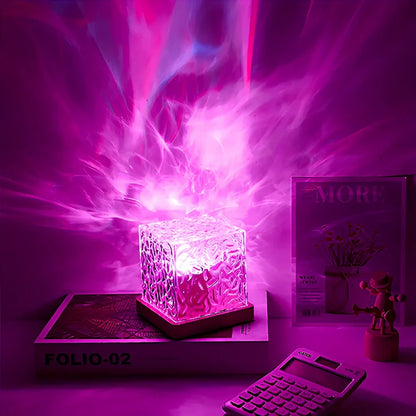Cubo – Würfellampe mit prismatischem Licht