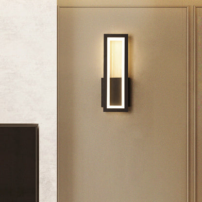 Moderne rechteckige LED-Wandleuchte – Minimalistisches Design in Schwarz, Weiß oder Gold