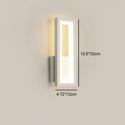 Moderne rechteckige LED-Wandleuchte – Minimalistisches Design in Schwarz, Weiß oder Gold