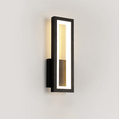 Moderne rechteckige LED-Wandleuchte – Minimalistisches Design in Schwarz, Weiß oder Gold