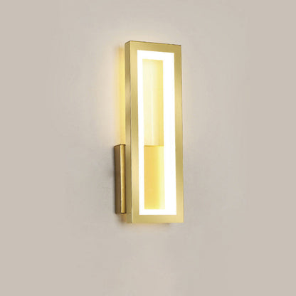Moderne rechteckige LED-Wandleuchte – Minimalistisches Design in Schwarz, Weiß oder Gold