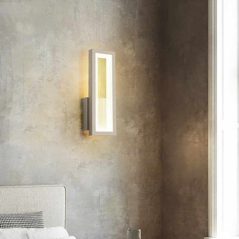 Moderne rechteckige LED-Wandleuchte – Minimalistisches Design in Schwarz, Weiß oder Gold