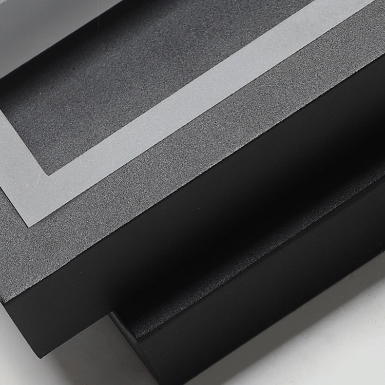 Moderne rechteckige LED-Wandleuchte – Minimalistisches Design in Schwarz, Weiß oder Gold