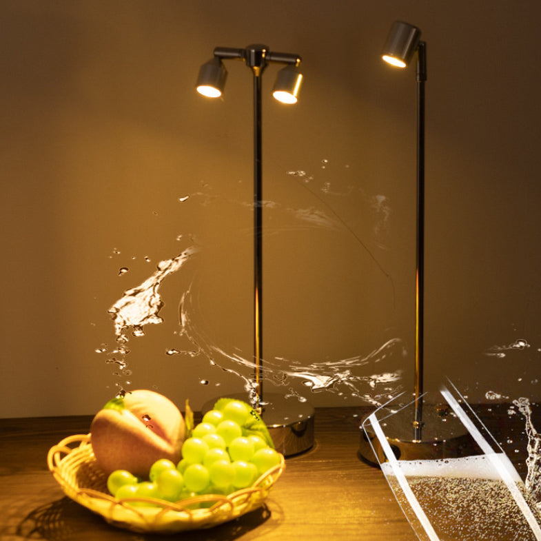 Stilvolle minimalistische LED-Tischlampe aus Eisen – erhältlich mit 1, 2 oder 4 Lichtpunkten