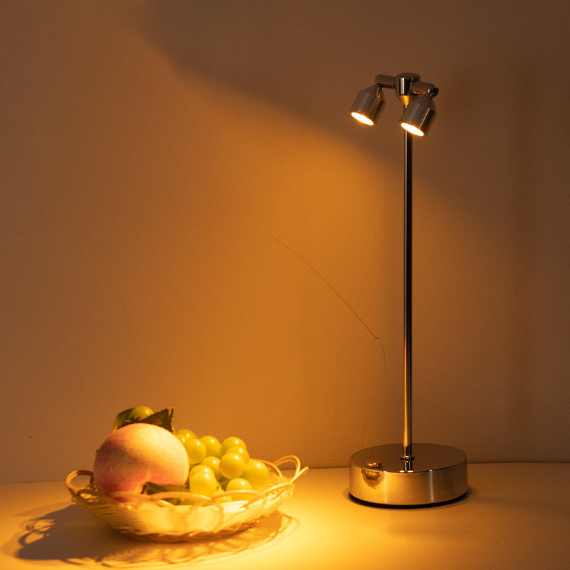 Stilvolle minimalistische LED-Tischlampe aus Eisen – erhältlich mit 1, 2 oder 4 Lichtpunkten