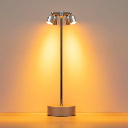 Stilvolle minimalistische LED-Tischlampe aus Eisen – erhältlich mit 1, 2 oder 4 Lichtpunkten