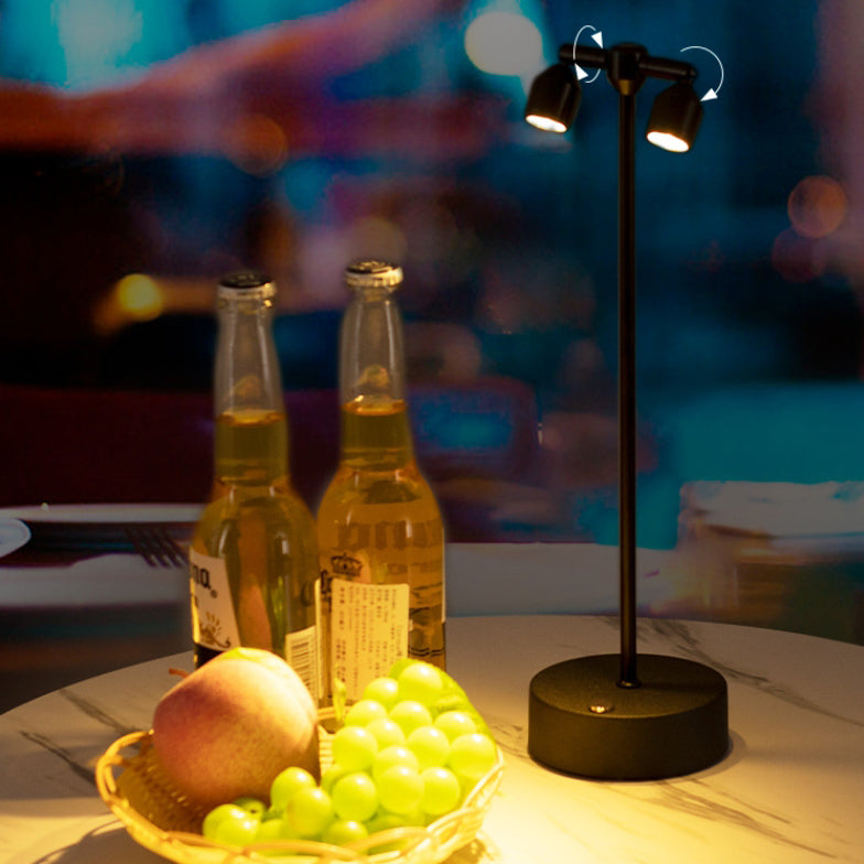 Stilvolle minimalistische LED-Tischlampe aus Eisen – erhältlich mit 1, 2 oder 4 Lichtpunkten