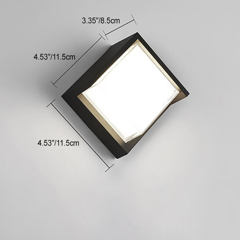 Outdoor-LED-Wandleuchte – Minimalistisches Design, rund oder eckig, klein oder groß