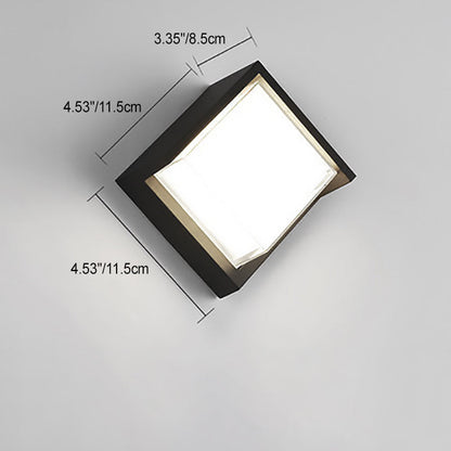 Outdoor-LED-Wandleuchte – Minimalistisches Design, rund oder eckig, klein oder groß
