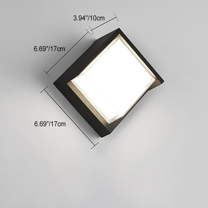 Outdoor-LED-Wandleuchte – Minimalistisches Design, rund oder eckig, klein oder groß