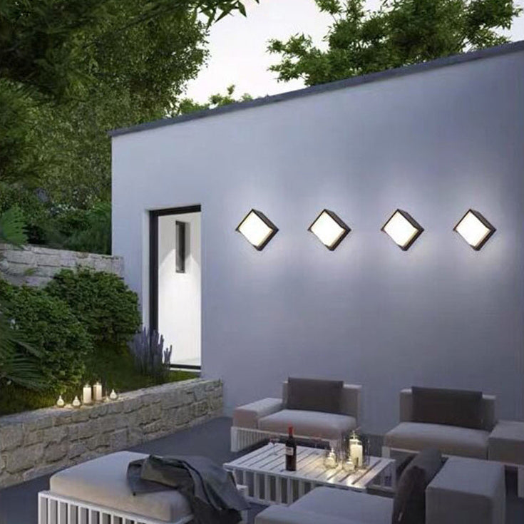 Outdoor-LED-Wandleuchte – Minimalistisches Design, rund oder eckig, klein oder groß