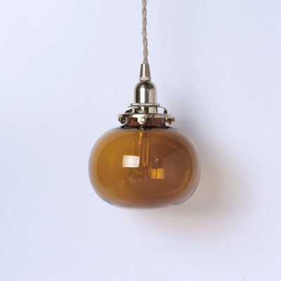 Vintage Kupfer-Pendelleuchte mit goldenem Finish – E26-Fassung