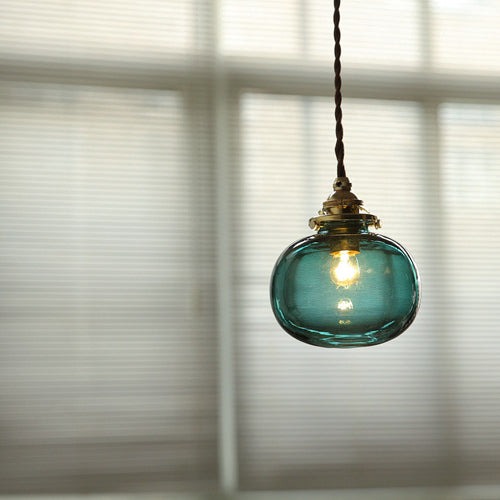 Vintage Kupfer-Pendelleuchte mit goldenem Finish – E26-Fassung