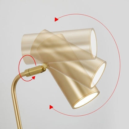 Industrielle drehbare Wandleuchte – Schwarz oder Gold – 1-flammig, zylindrisches Design