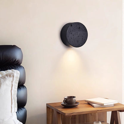 Minimalistische Wandleuchte aus Travertin – 1-flammig – G4