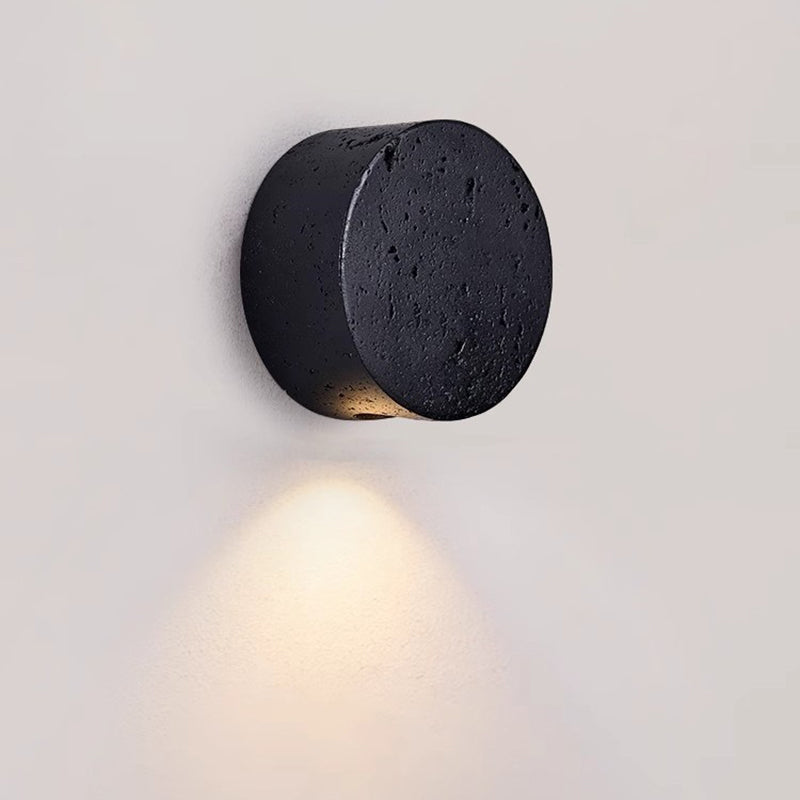Minimalistische Wandleuchte aus Travertin – 1-flammig – G4