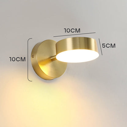 Skära – Minimalistische Wandleuchte mit integrierter LED und goldenem Finish