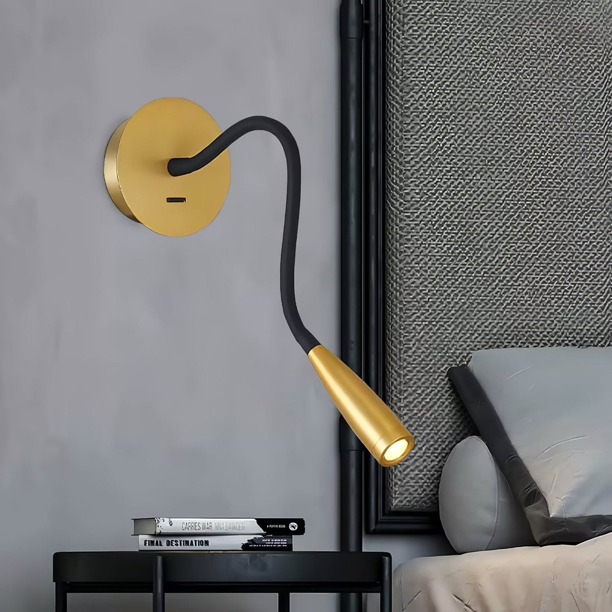 Rota – Verstellbare Wandleuchte mit integrierter LED und drehbarem Schirm