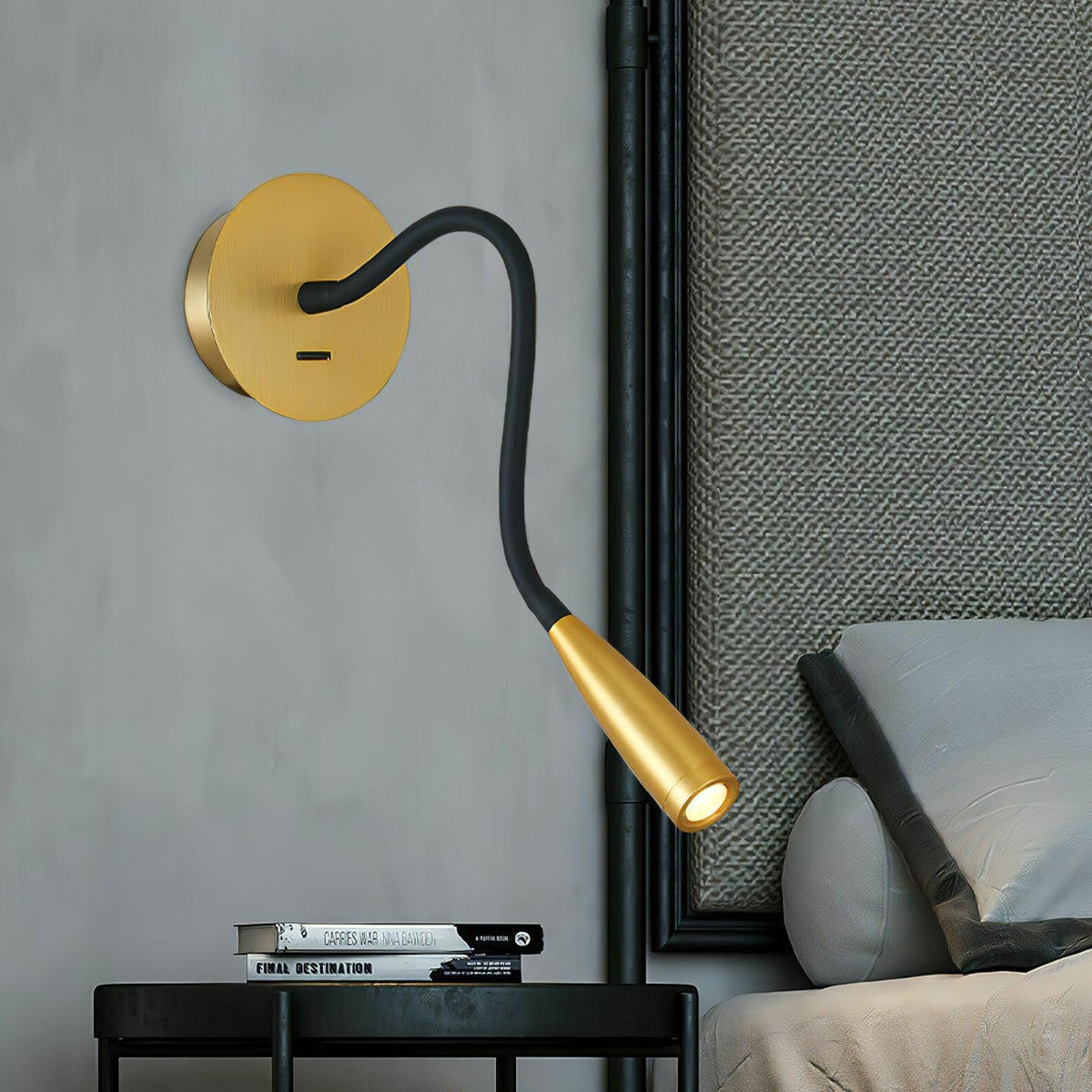 Rota – Verstellbare Wandleuchte mit integrierter LED und drehbarem Schirm