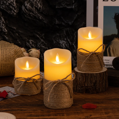 Autumn – Flammenlose Kerze mit stimmungsvollem Licht für eine warme Atmosphäre