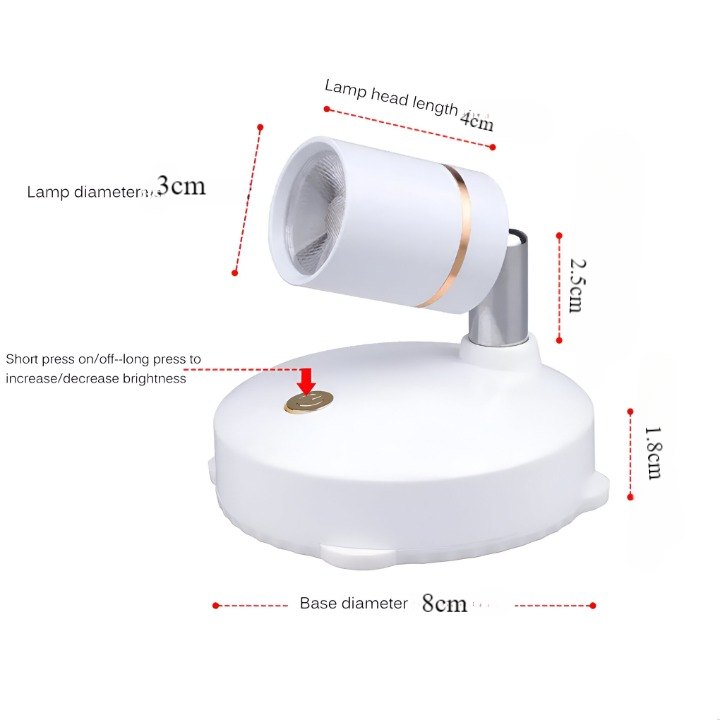 Kompakter Mini-LED-Strahler mit minimalistischem Design