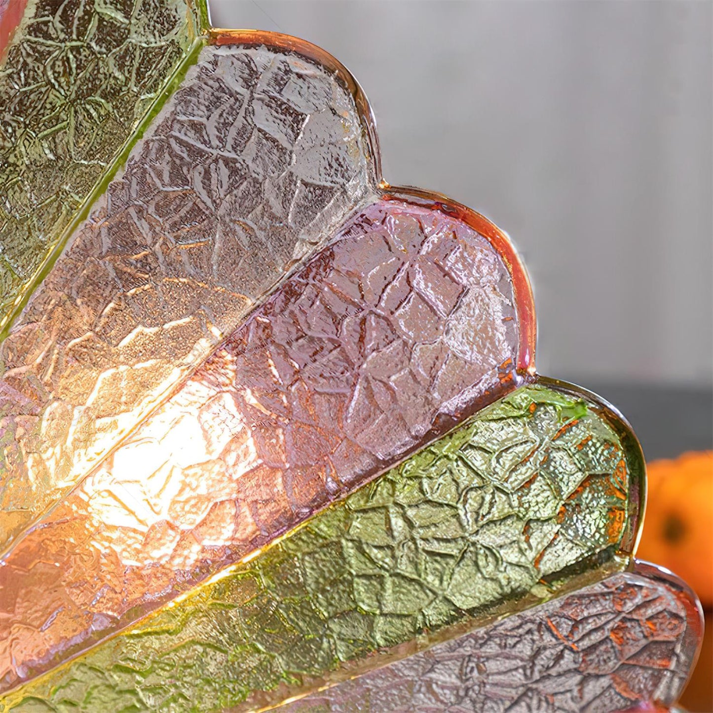 Blumenförmige Glas-Deckenleuchte – Vintage und elegant