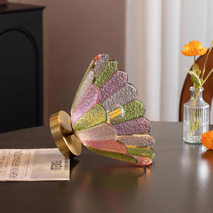 Blumenförmige Glas-Deckenleuchte – Vintage und elegant