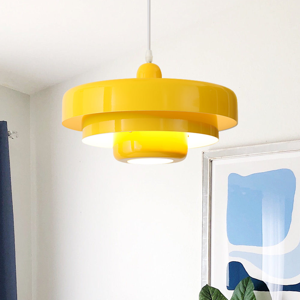 Runde stilvolle Eisen-Pendelleuchte – elegantes Industrial-Design für Zuhause und Küche