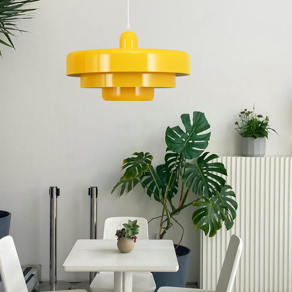 Runde stilvolle Eisen-Pendelleuchte – elegantes Industrial-Design für Zuhause und Küche