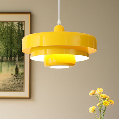 Runde stilvolle Eisen-Pendelleuchte – elegantes Industrial-Design für Zuhause und Küche