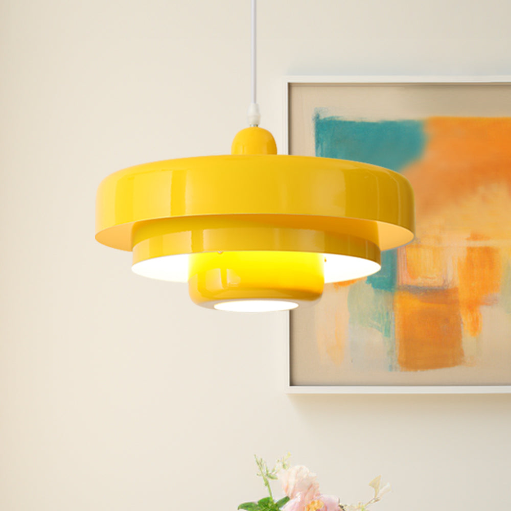 Runde stilvolle Eisen-Pendelleuchte – elegantes Industrial-Design für Zuhause und Küche
