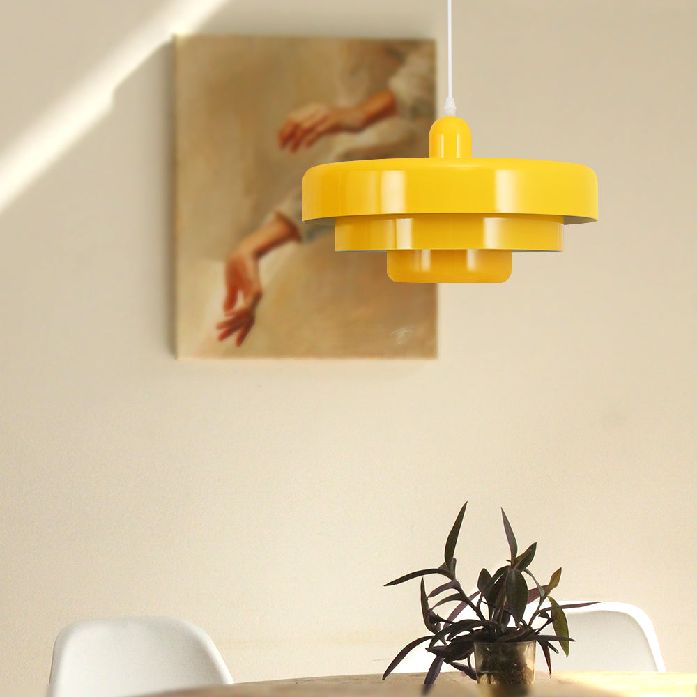 Runde stilvolle Eisen-Pendelleuchte – elegantes Industrial-Design für Zuhause und Küche