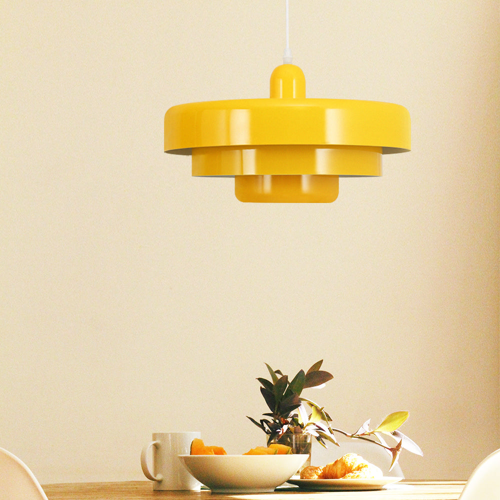 Runde stilvolle Eisen-Pendelleuchte – elegantes Industrial-Design für Zuhause und Küche
