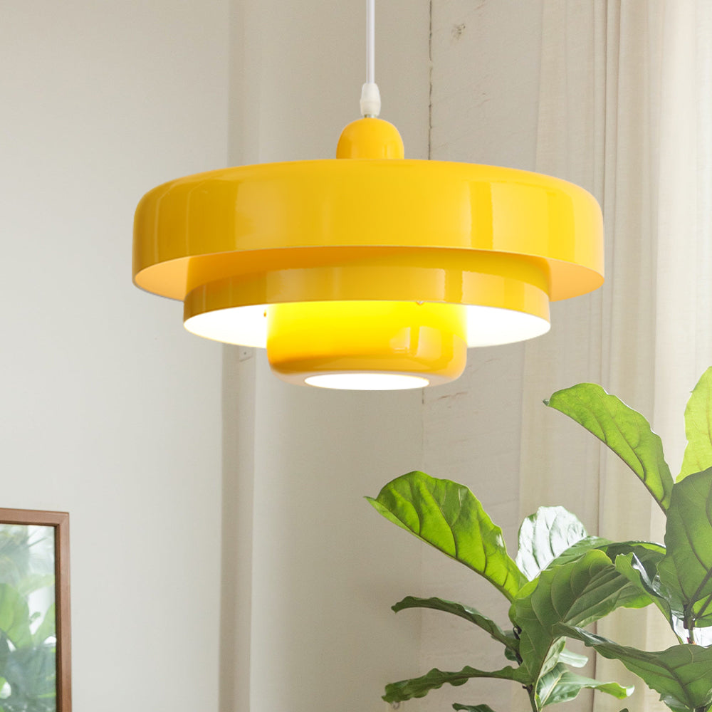 Runde stilvolle Eisen-Pendelleuchte – elegantes Industrial-Design für Zuhause und Küche