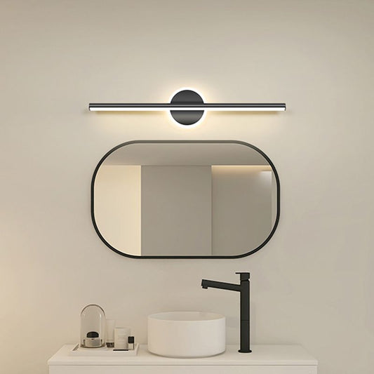 Moderne LED-Wandlampe in Schwarz-Gold mit stilvoller Beleuchtung