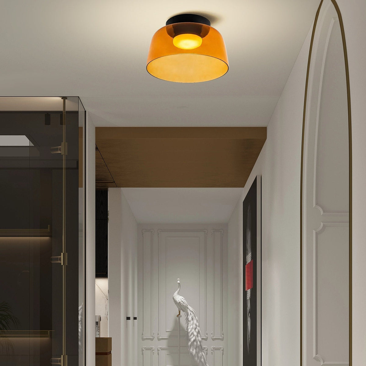 Moderne Design-Deckenleuchte aus Glas – stilvoller Akzent für jedes Interieur