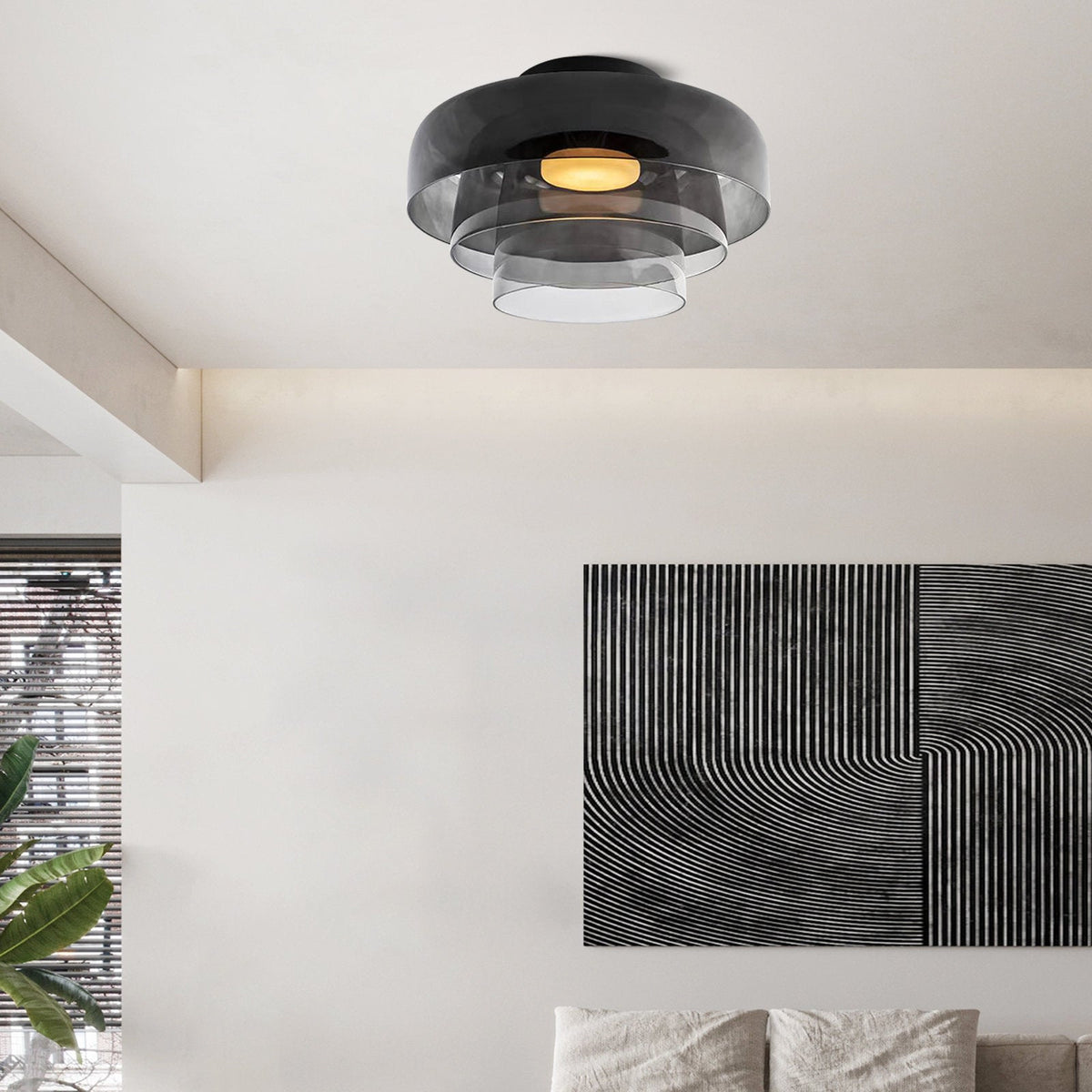 Moderne Design-Deckenleuchte aus Glas – stilvoller Akzent für jedes Interieur