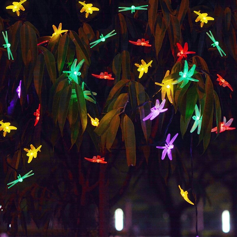 Bunte Solar-Lichterkette – 20 bis 200 LEDs, wasserdicht IP44