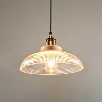 Moderne Glas-Pendelleuchte – Bernstein oder Klar mit verstellbarem Kabel