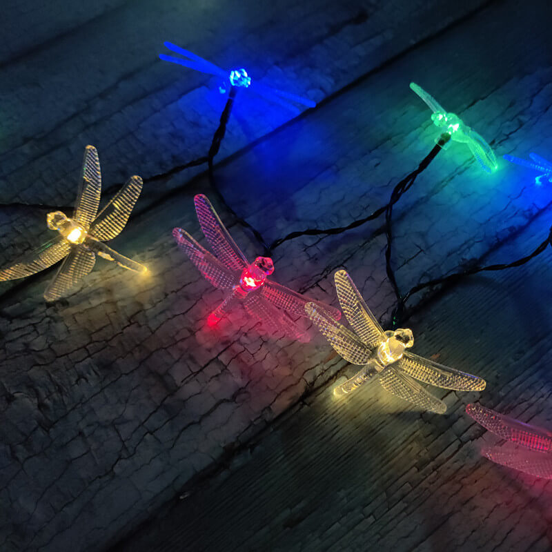 Bunte Solar-Lichterkette – 20 bis 200 LEDs, wasserdicht IP44