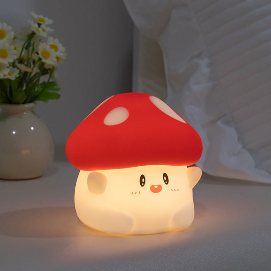 Spotty – Süße LED-Pilz-Nachtlampe Squishy – weiche, gemütliche LED-Deko fürs Kinderzimmer