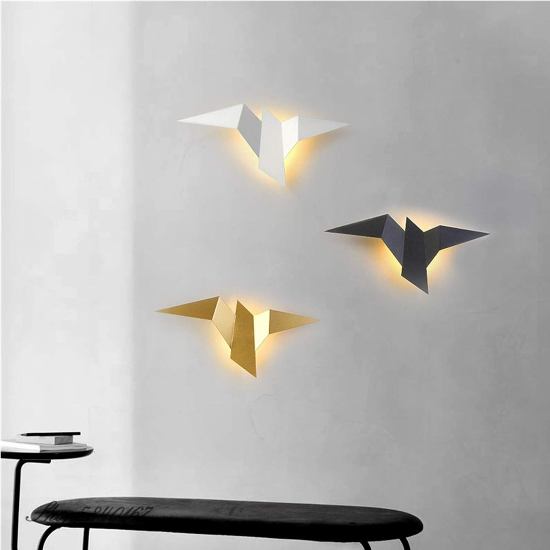 Origami-Wandleuchte im japanischen Design