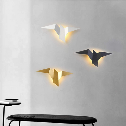 Origami-Wandleuchte im japanischen Design