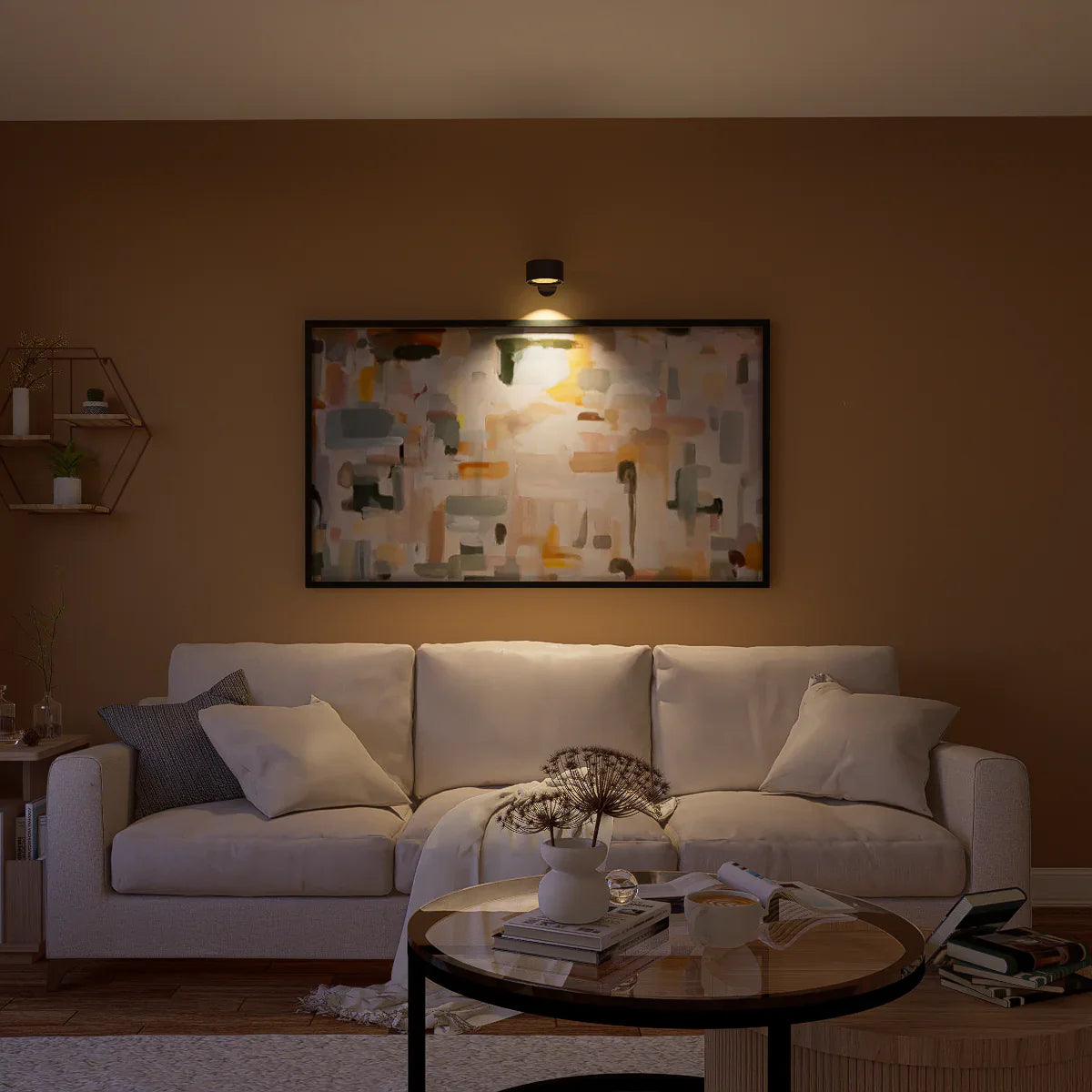Multifunktionale kabellose Wandlampe – Aufladbar, Dimmbar und mit 360°-Drehung