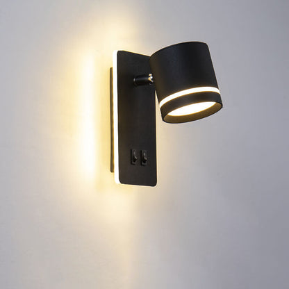 Elegante Wandlampe aus Eisen mit LED