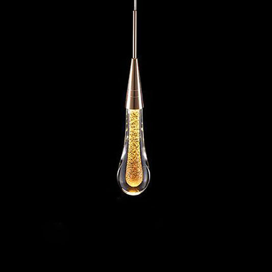 Stilvolle skandinavische goldene LED-Hängeleuchte – kurzes oder langes Design