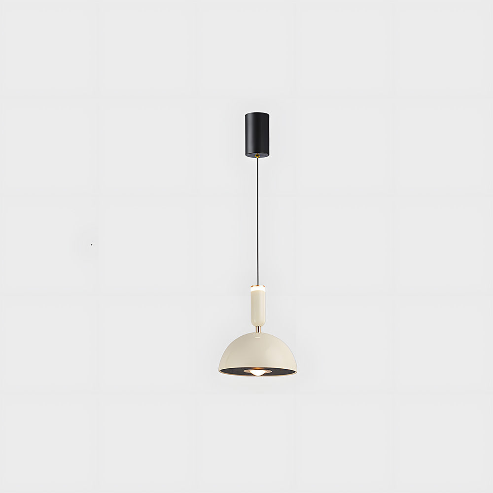 Skandinavische moderne LED-Pendelleuchte – Buntglas-Design mit minimalistischem Rahmen