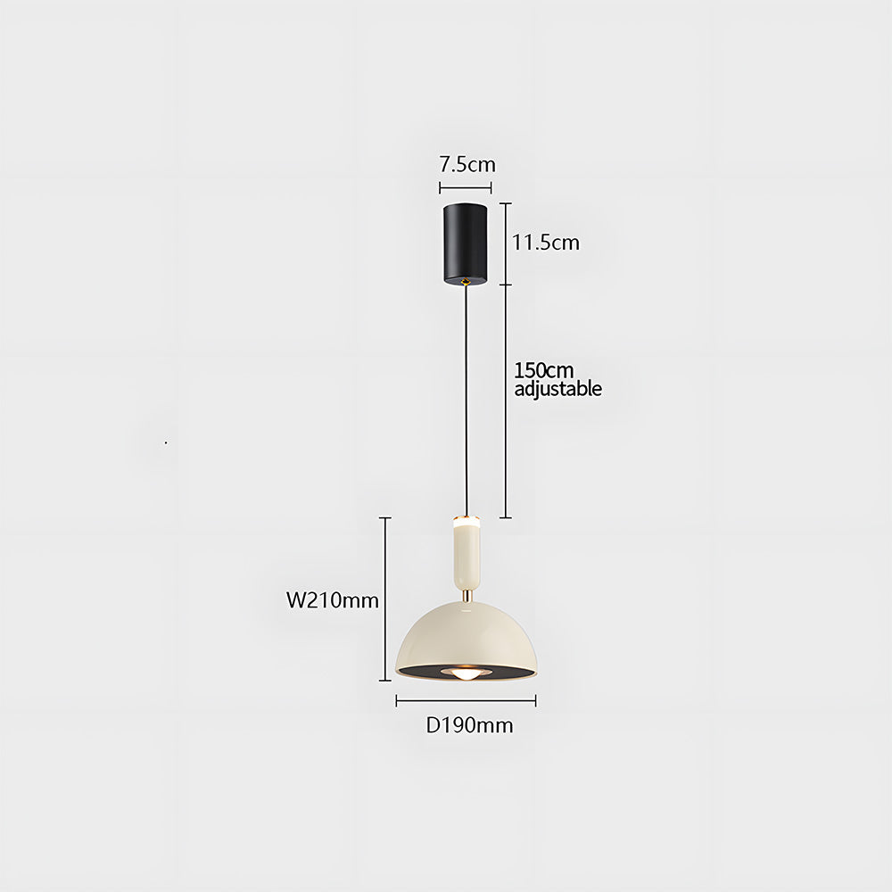 Skandinavische moderne LED-Pendelleuchte – Buntglas-Design mit minimalistischem Rahmen