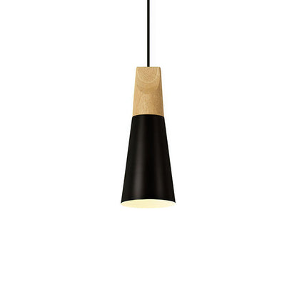 Ovia – Skandinavische Pendelleuchte aus Holz und Aluminium, minimalistisches Design