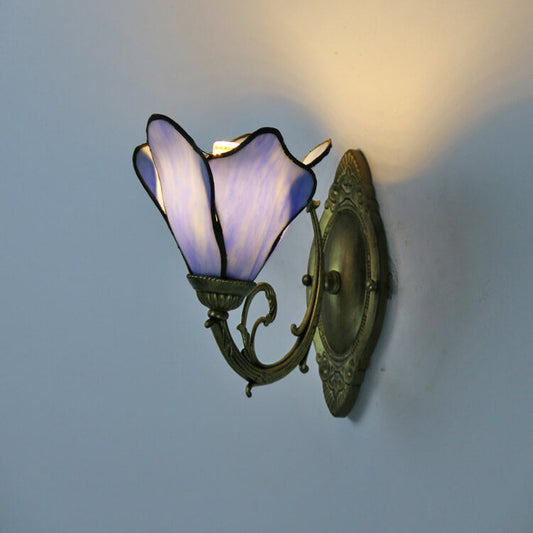 Design-Wandleuchte aus Glas und Eisen – mehrere Farben